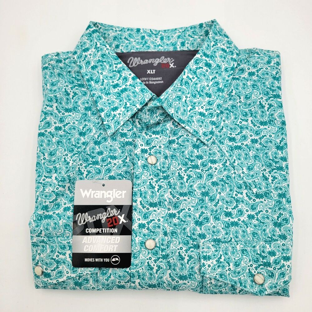 Wrangler Men's 20X Competition Advanced Comfort XLT Western Snap Shirt 112344692